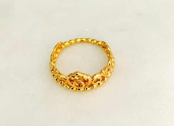 Rings yellow gold crown ring - Ilumine Gallery Store dainty jewelry affordable fine jewelry