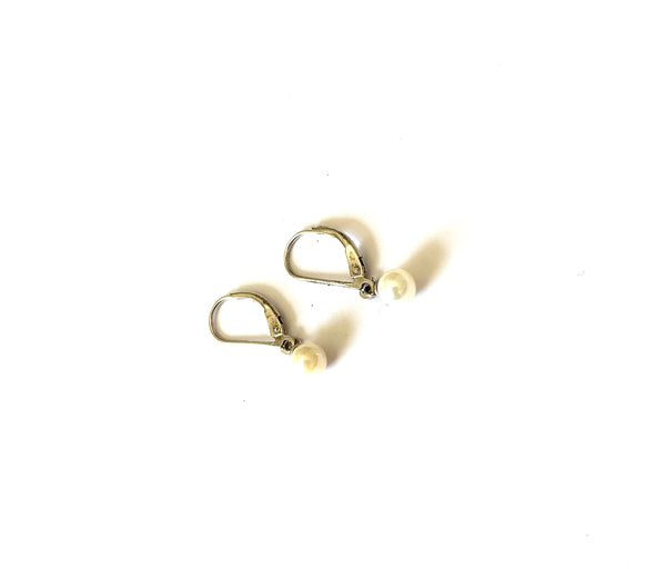 Earrings sterling silver with pearls - Ilumine Gallery Store dainty jewelry affordable fine jewelry
