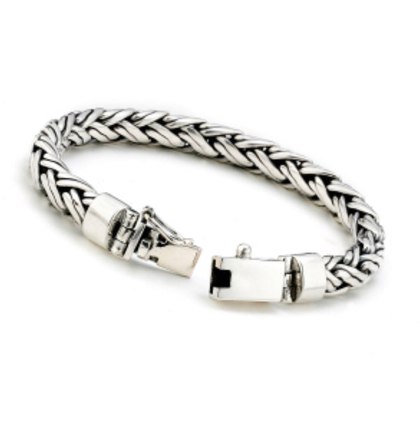Bracelet sterling silver bangle woven padian bracelet - Ilumine Gallery Store dainty jewelry affordable fine jewelry