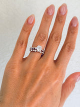 14k Rose Gold Diamond Engagement Ring and Wedding Band 2.92 TCW