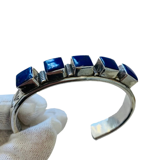 Lapiz Lazuli Gemstone Bracelet - Ilumine' Gallery 