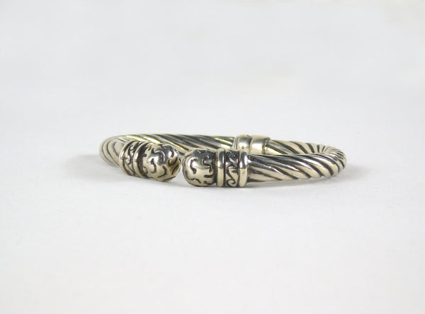 Sterling silver hinged bracelet - Ilumine' Gallery 