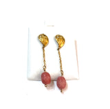 Gold Conch Pearl Earrings