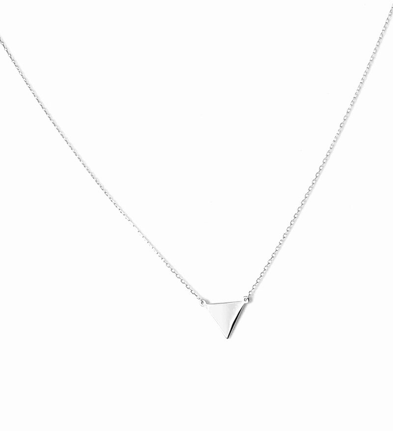 Gold or silver triangle pendant - Ilumine Gallery Store dainty jewelry affordable fine jewelry