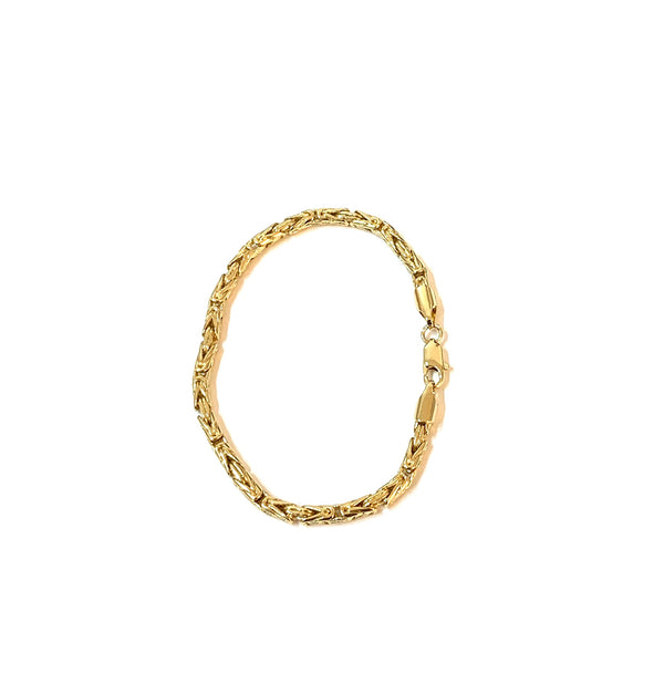 Gold byzantine bracelet