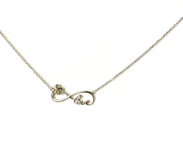 Necklace sterling silver with love pendant - Ilumine Gallery Store dainty jewelry affordable fine jewelry