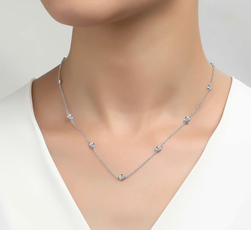 Diamond Station Necklace