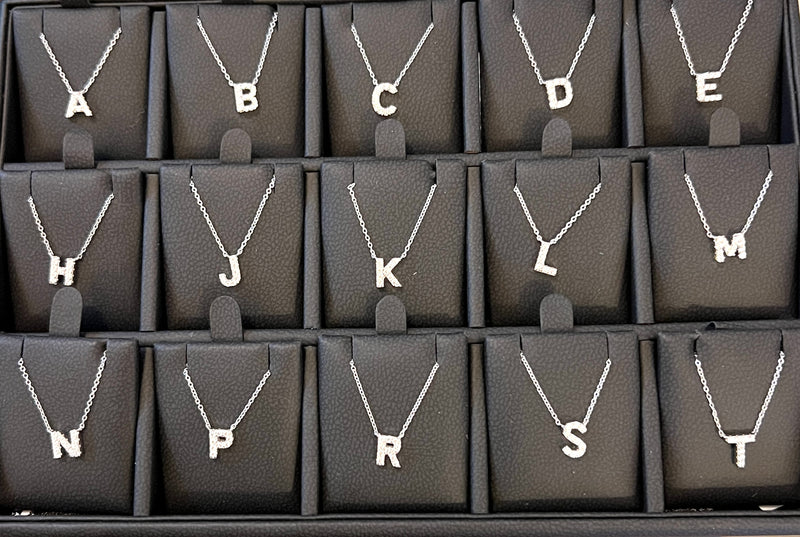 Alphabet Pendant Necklaces