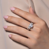 Oval Wedding Ring Set