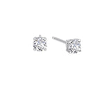 Platinum Bonded Silver Stud Earrings