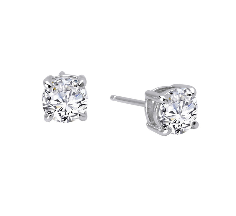 Platinum Bonded Silver Stud Earrings