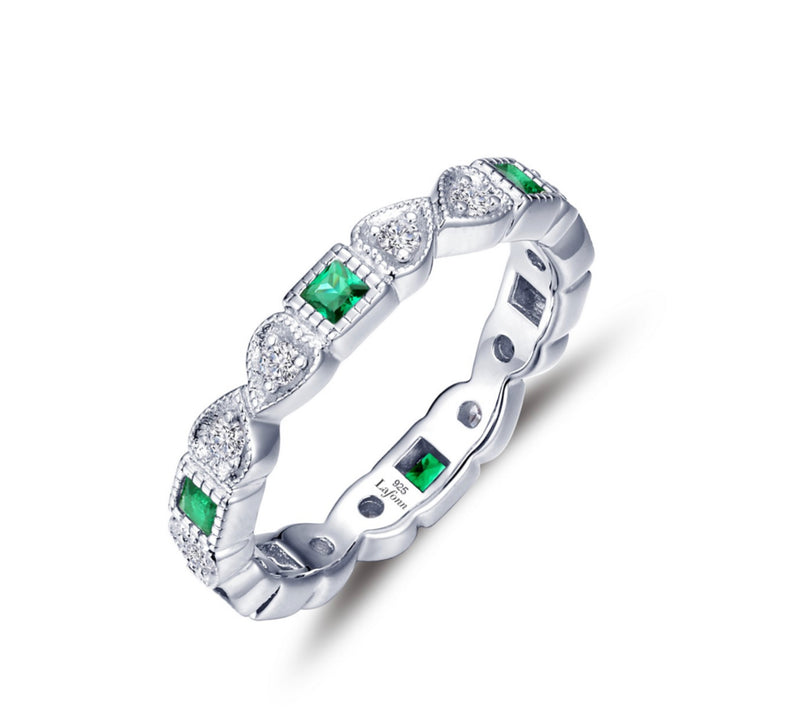 Birthstone Platinum Bonded Rings