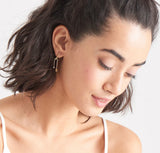 Double Drop Gold  Earrings