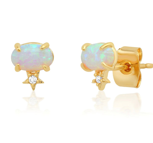 Opal and Star Studs