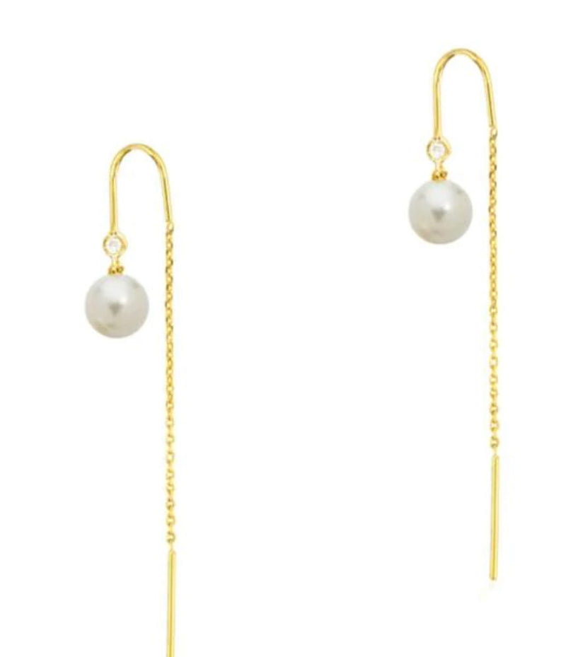 Pearl Threader Earrings