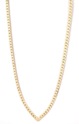 Gold Chevron Chain Necklace