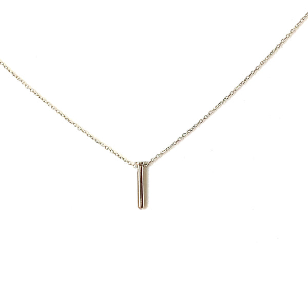 Sterling silver necklace with floating nail pendant - Ilumine Gallery Store dainty jewelry affordable fine jewelry