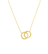 Gold Interlocked Circles Necklace