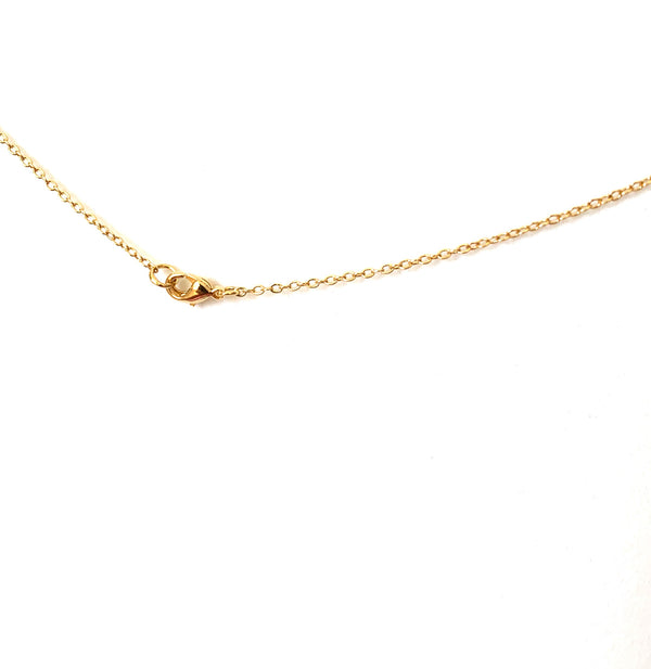 Necklace yellow gold overlay with cz stick pendant - Ilumine Gallery Store dainty jewelry affordable fine jewelry