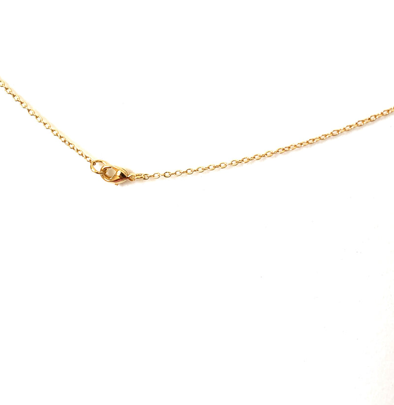 Necklace yellow gold overlay with cz stick pendant - Ilumine Gallery Store dainty jewelry affordable fine jewelry