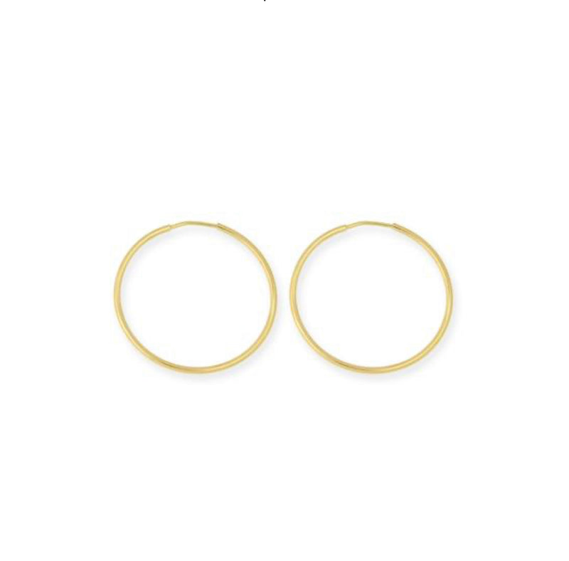 Solid yellow gold hoop - Ilumine' Gallery 