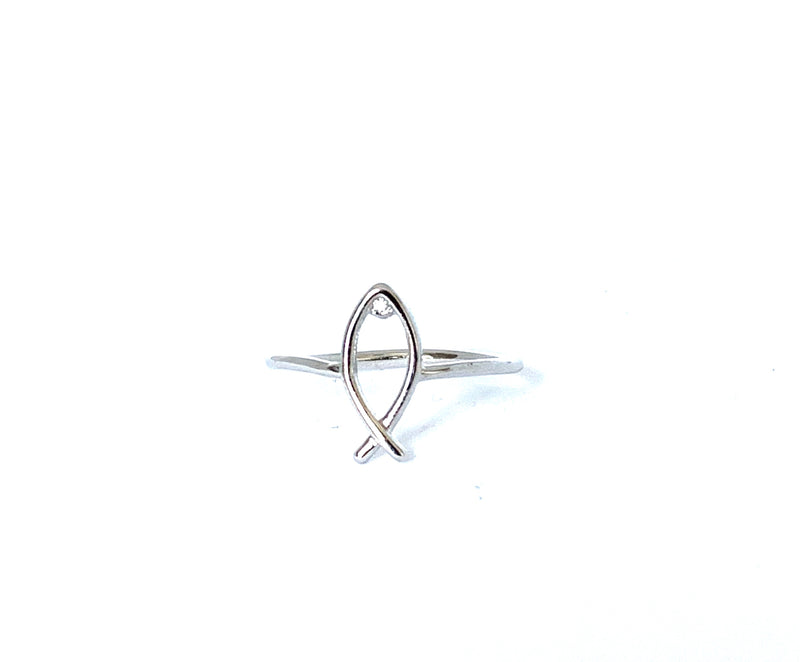 Sterling silver fish ring - Ilumine Gallery Store dainty jewelry affordable fine jewelry